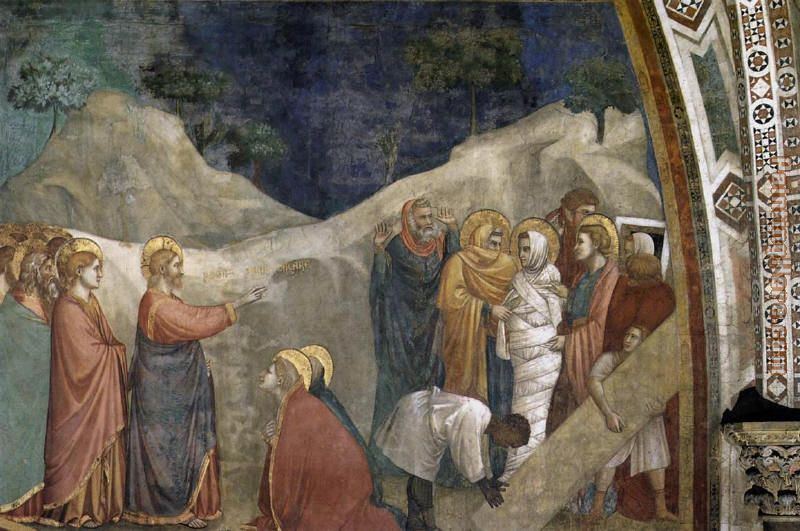 Life of Mary Magdalene Raising of Lazarus By Giotto di Bondone painting - Unknown Artist Life of Mary Magdalene Raising of Lazarus By Giotto di Bondone art painting